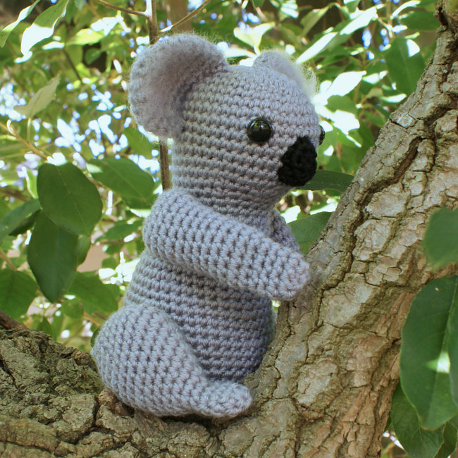 Handmade crochet koala plushie